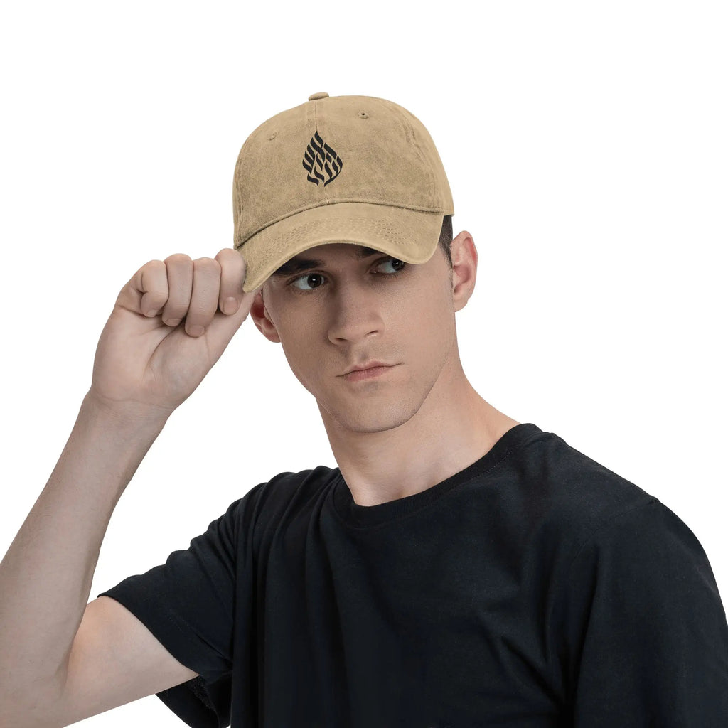 Classic My Fire Rebbe Nachman Hebrew Baseball Cap Unisex Style Distressed Denim Snapback Hat Breslov Outdoor Summer Gift Hat
