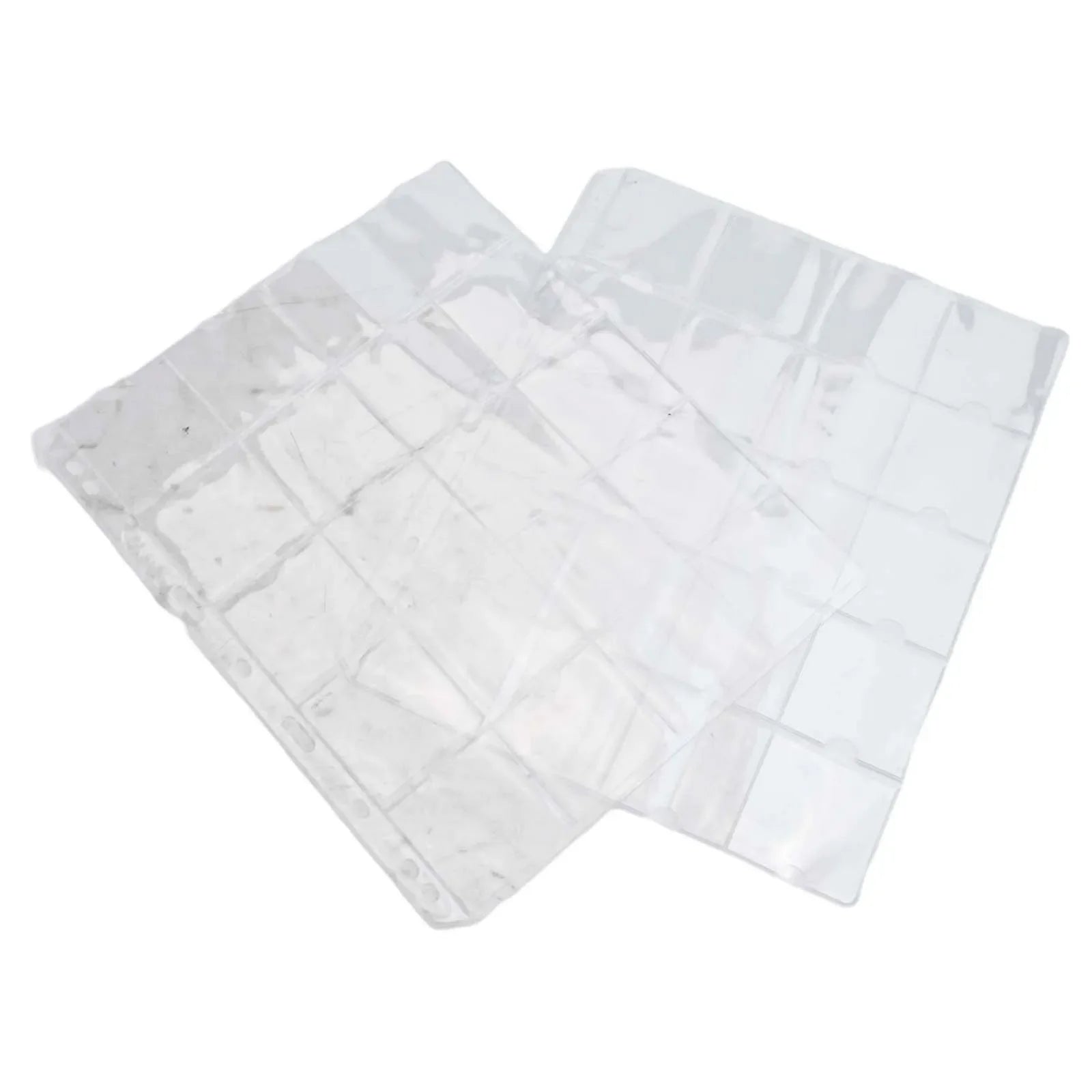 Page Coin Holder Sheet Clear Organization 1/10 Sheet For 50mm Coins For Coin Collection PVC Page Album Practical