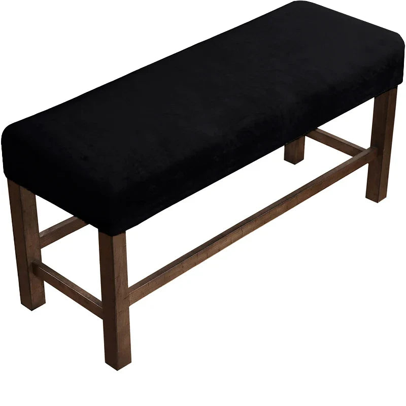 Velvet Soft Stretch Dining Room Spandex Elastic chair Bench Covers  Living Room Kitchen Bedroom Slipcover Seat Protector