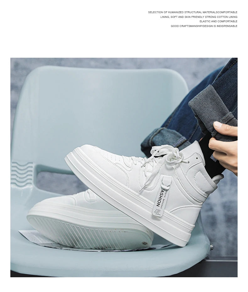 High-top classic casual sports shoes with durable soles and soft uppers, blending classic and fashionable styles. Ideal for hiki
