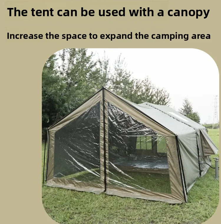 Air Tent, Inflatable Camping, Outdoor Fabric, Portable Inflatable Tent, Large High-quality House Tent，8.2 Square Meters