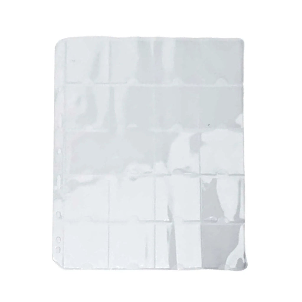 Page Coin Holder Sheet Clear Organization 1/10 Sheet For 50mm Coins For Coin Collection PVC Page Album Practical
