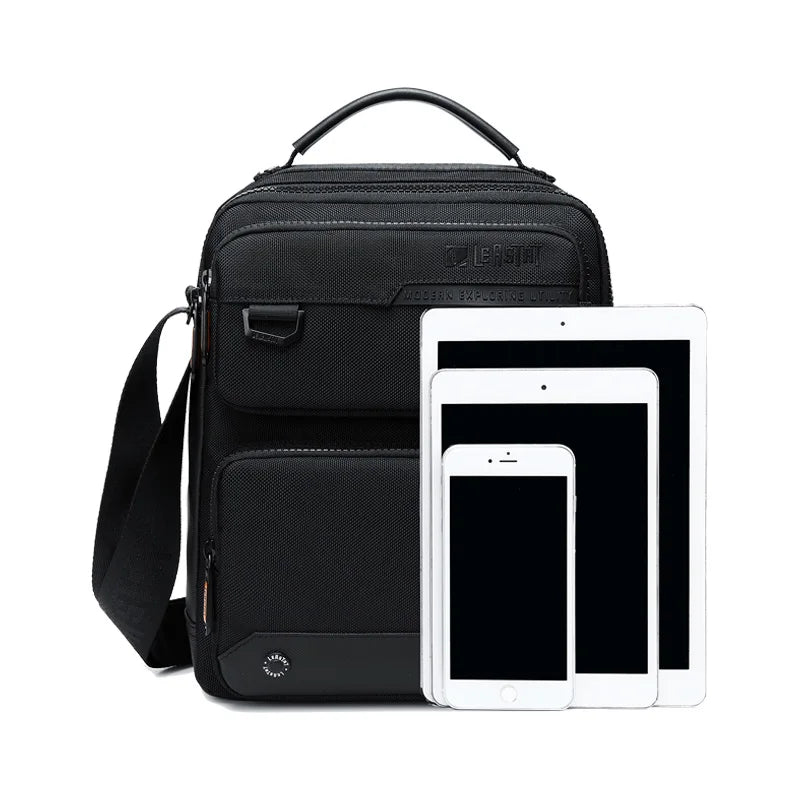 Men Multifunctional Fashion Anti-theft Shoulder Bag Travel Waterproof Oxford Crossbody Sling Bag Casual Messenger Pack For Male