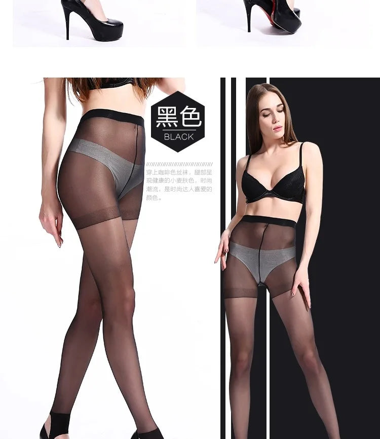 Silk Stockings Flesh Color Black Ultra-thin Foot Socks Foot Stirrups Female Pantyhose Invisible Anti Snagging Base Socks