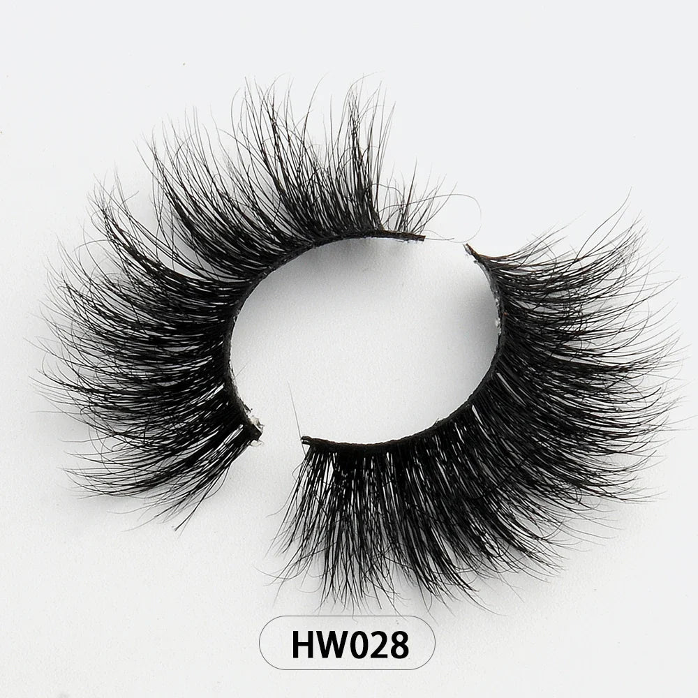 Dropshipping Wholesale Natural Wispy 3d Mink False Lashes Makeup Mink Fake Eyelashes With Soft Band Make-up For Women