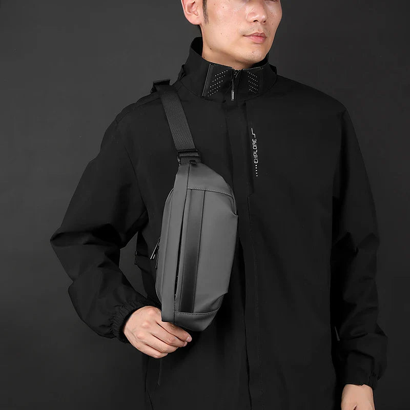 Quality Nylon Chest Pack Fashion Business Men Waist Bag 2024 New Male Fanny Pack Phone Bag Leisure Travel Shoulder Crossbody Bag