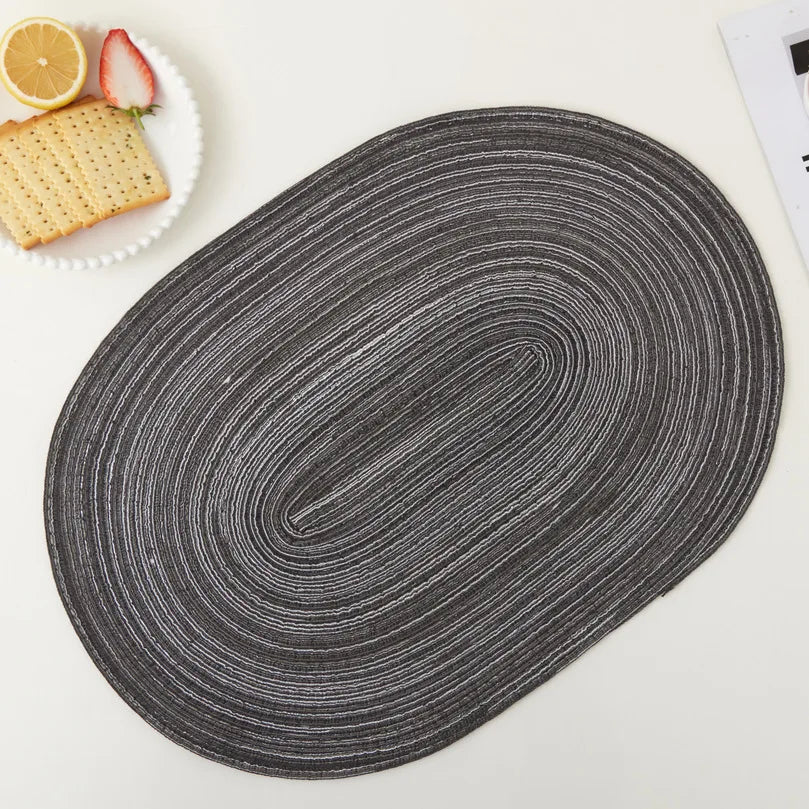 Placemats Set of 4,Heat resistant pad,Place Mat Washable Table Mats for Kitchen Dining Table Mixed Color Non-Slip Place mats