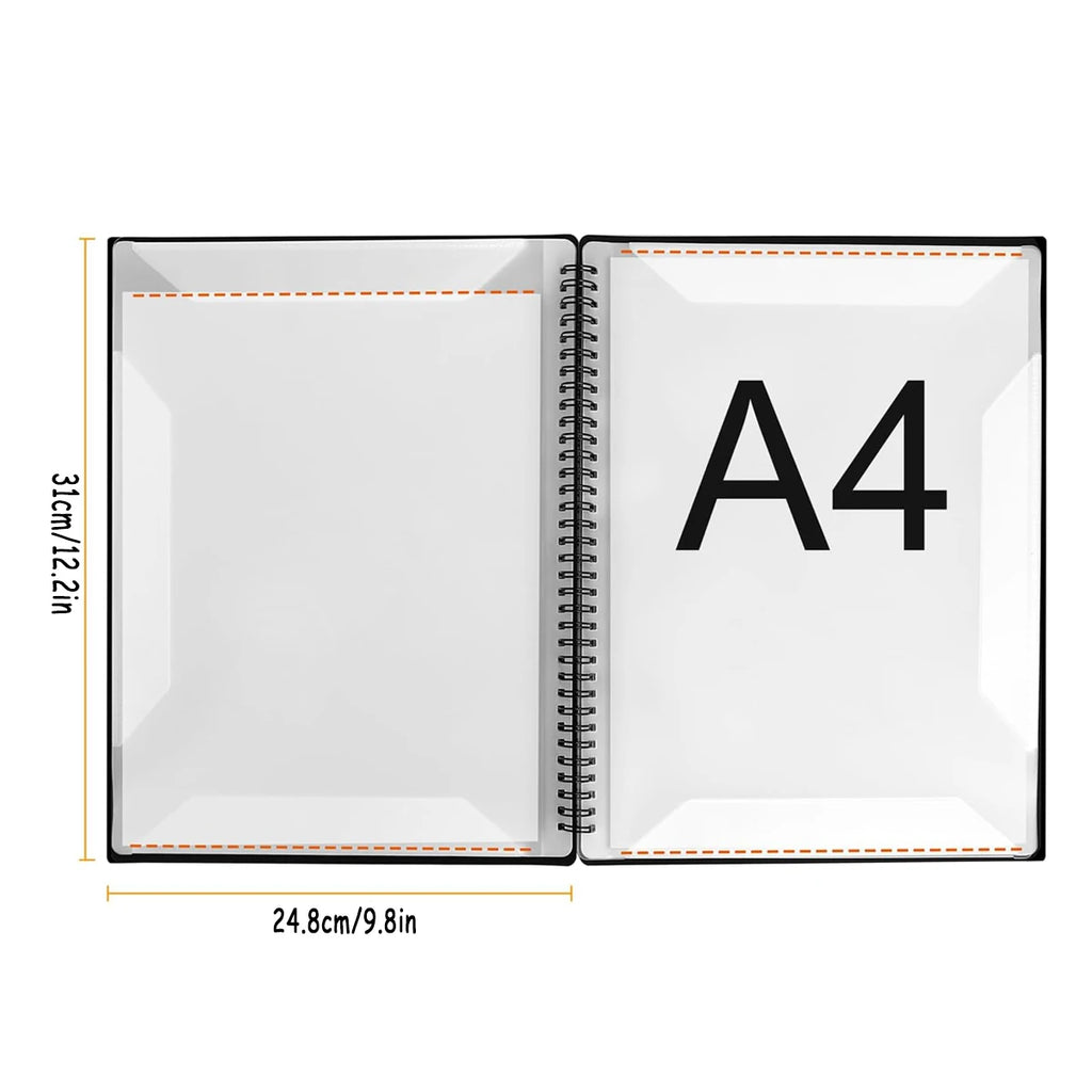 Sheet Music Binder, 60 Pages Sheet Music Binder, Fits 8.5 x 11.5 Inch Letter Size/A4, Music Storage Folder