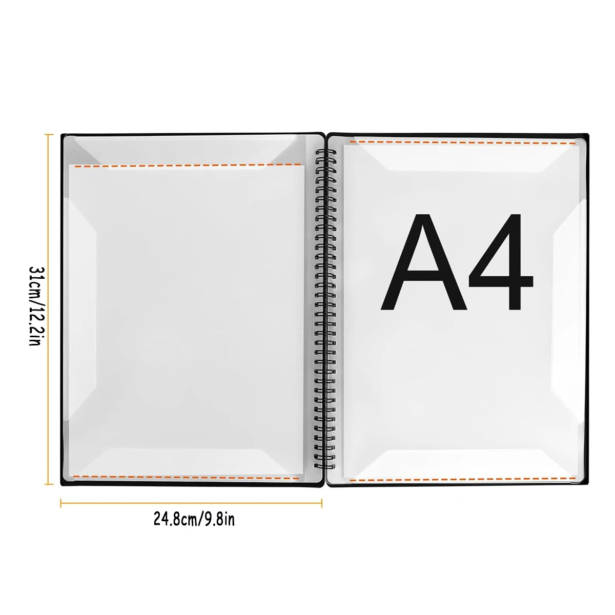 Sheet Music Binder, 60 Pages Sheet Music Binder, Fits 8.5 x 11.5 Inch Letter Size/A4, Music Storage Folder