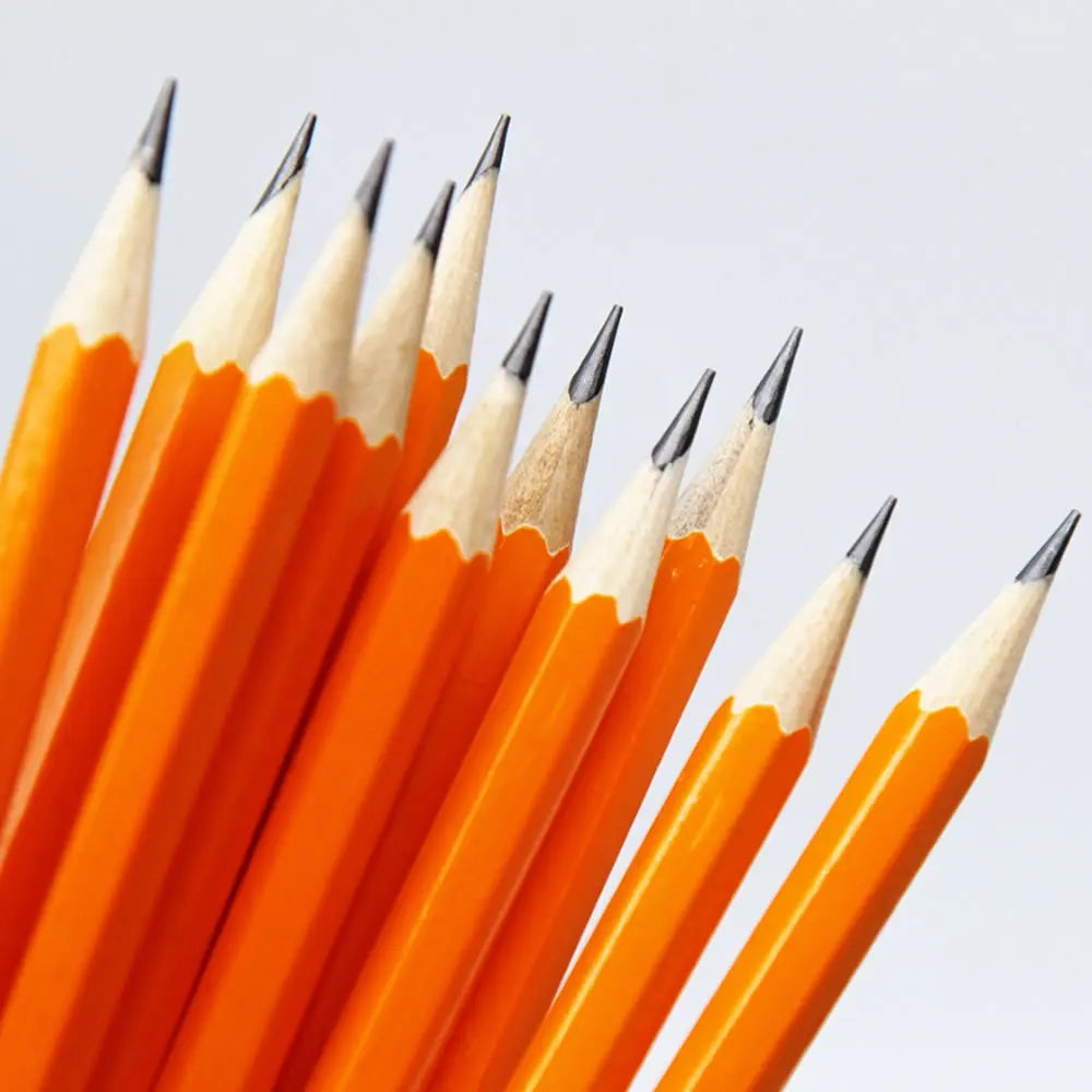 1/5/10Pcs HB Yellow Holder Sketch Pencil Wooden Lead Pencils Childrens Writing Pencils Office Painting Drawing School Stationery