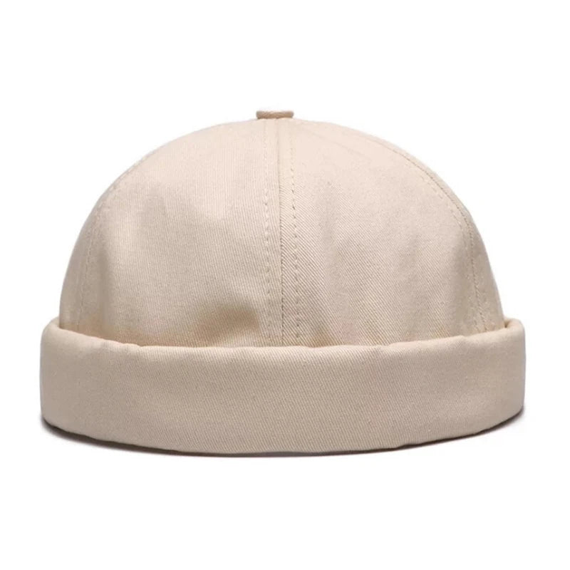 Vintage Brimless Cotton Baseball Snapback Caps Hip Hop Skull Hats Adjustable For Parties, Vacations, Running