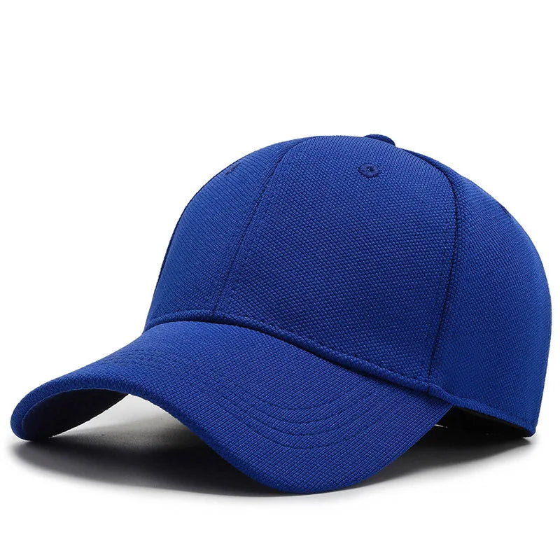 Men Back Closure Baseball Cap Hip Hop Spring Summer Sun Hats Women Snapback Solid Color  Caps