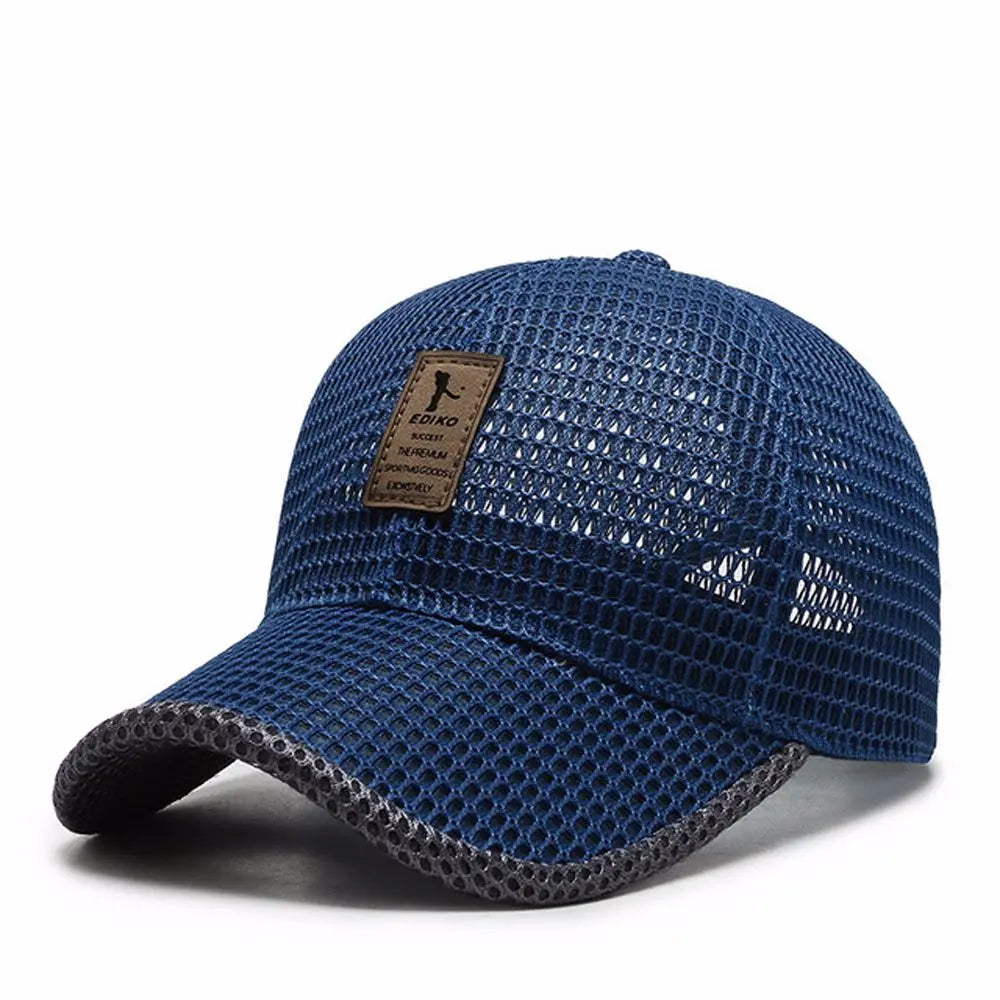 High Quality Women Adjustable Breathable Sport Hats Unisex Casual Sport Hats Cap Mesh Cap Snapback Hats Fishing Baseball Caps