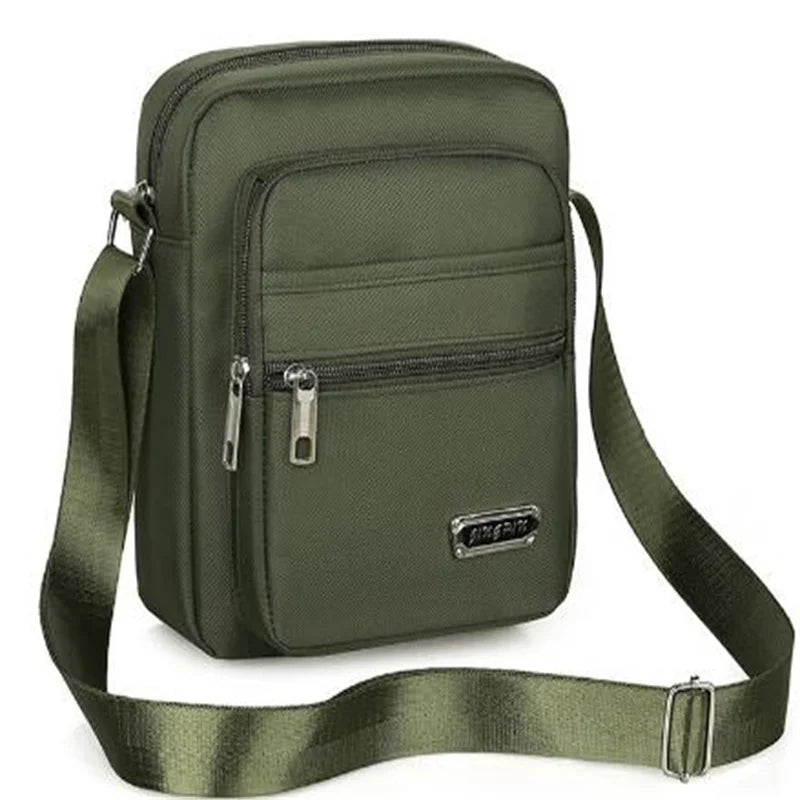 2023 Men Nylon Shoulder Bag Messenger Bag Casual Nylon Zipper Pocket Handbag Fashion Tote Travel Male Crossbody Bags New