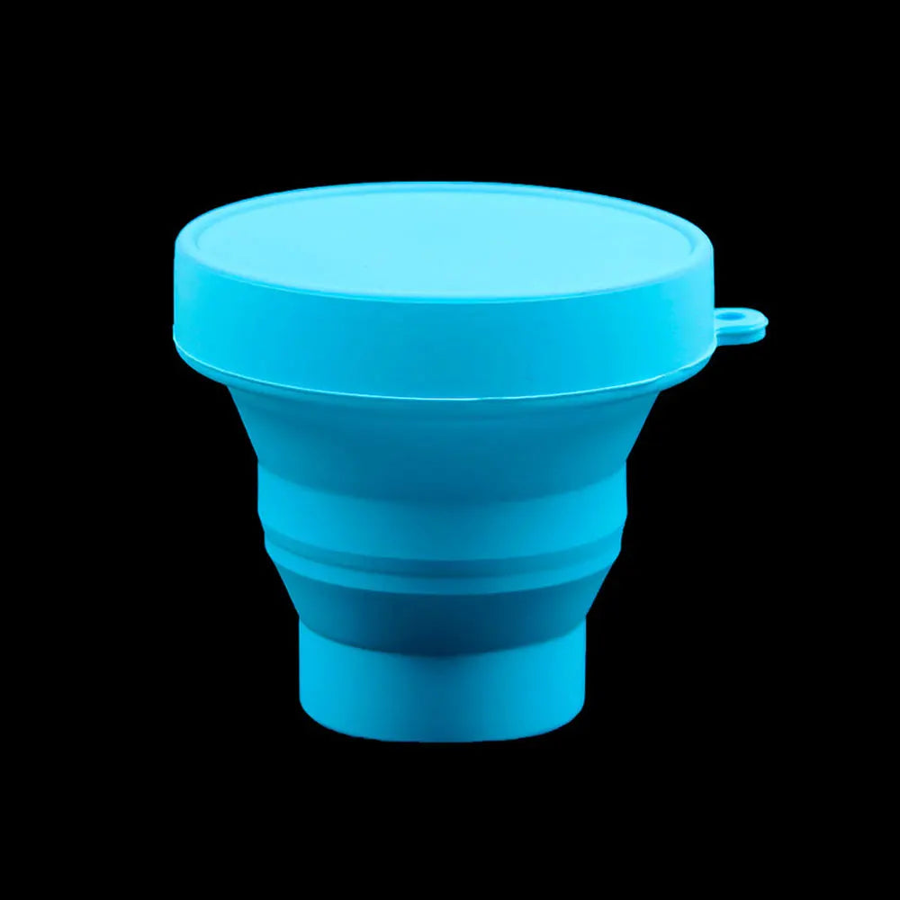 Silicone World Portable Silicone Folding Cup Mouthwash Cups Travel Outdoor Anti Drop Telescopic Cup Coffee Handcup Water Cup