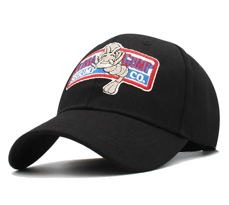 Baseball Caps Gump Shrimp CO. Snapback Hat Forrest Gump Costume Cosplay Embroidered Snapback Cap Unisex Summer Hats Adjustable