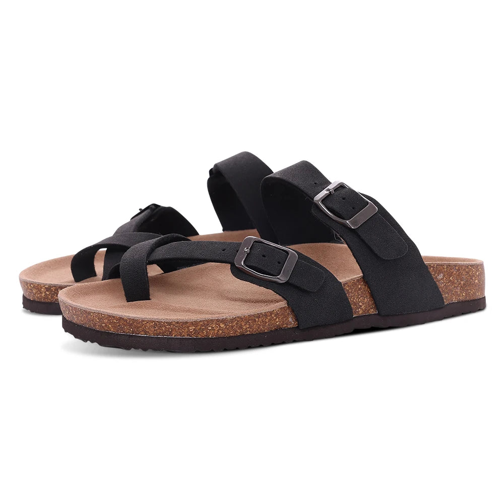 Pallene Women Classic Clogs Cork Footbed Slippers Slip-on Cork Sandals Feamle Unisex Beach Shoes Outdoor Men Mules And Clogs
