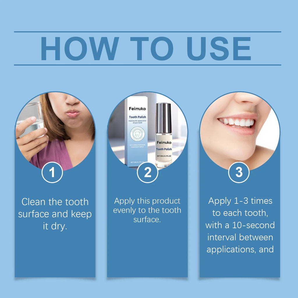 Teeth Whitening Paint Cleansing Plaque Stain Remove Tooth Pigments Brightening Yellow Teeth Fresh Breath Dental Bleaching Polish