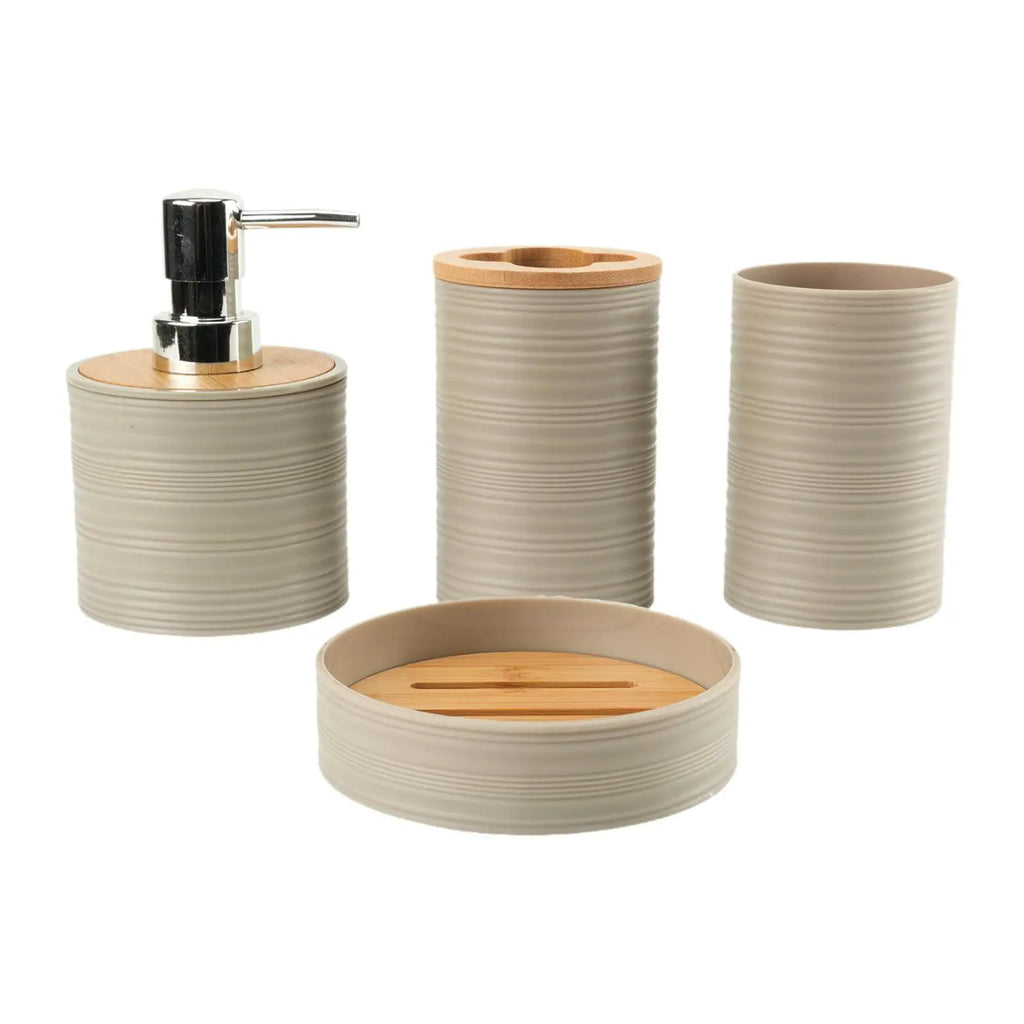 4 Pieces Bathroom Accessories Set Decorative Housewarming Gift Modern Bath Accessory Complete Set Toothbrush Holder for Bathroom