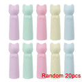 1-20pcs Cartoon Eraser Caps Pencil Erasers Toppers Cute Cat Erasers for Kids Student School Stationery Supplies Pen Head Sleeves