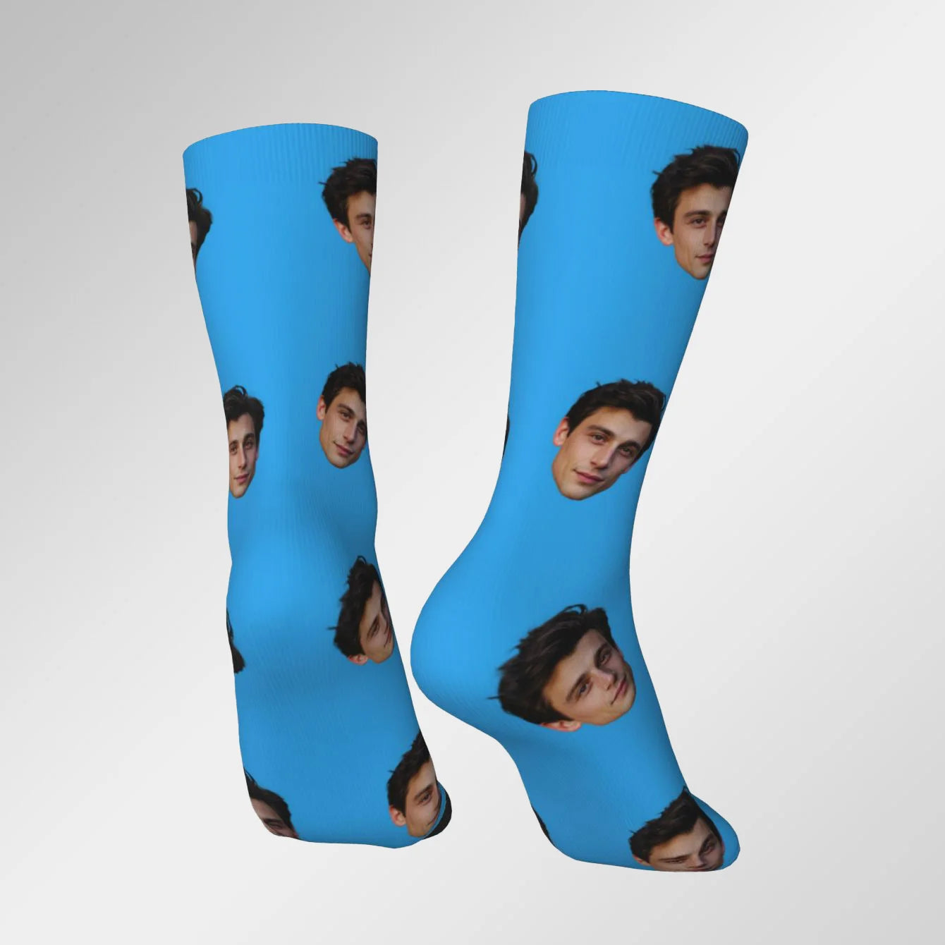 Customized face-shaped socks  Unisex customized socks  Personalized picture socks  Photo socks  Customized socks as gifts