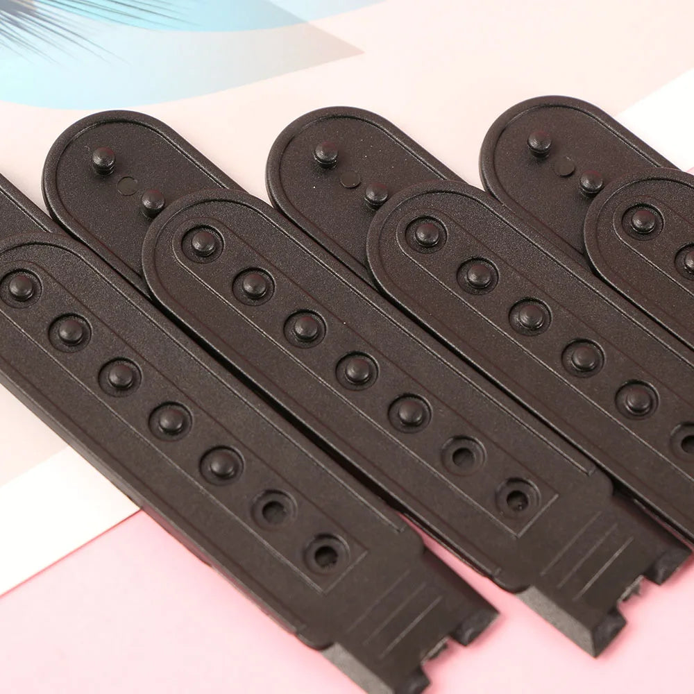 10 Sets Snapback Strap Replacement with 7 Holes Black Hat Repair Fastener Buckle Clip Extender for Baseball Cap Hat Accessories