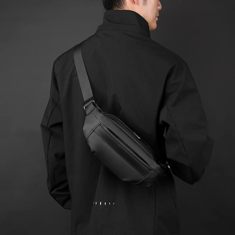 Quality Nylon Chest Pack Fashion Business Men Waist Bag 2024 New Male Fanny Pack Phone Bag Leisure Travel Shoulder Crossbody Bag