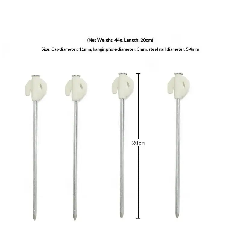 Tent Essentials, Set of 2/4/6 Luminous Tent Pegs, 20cm Night Light Ground Spikes for Secure Pitching