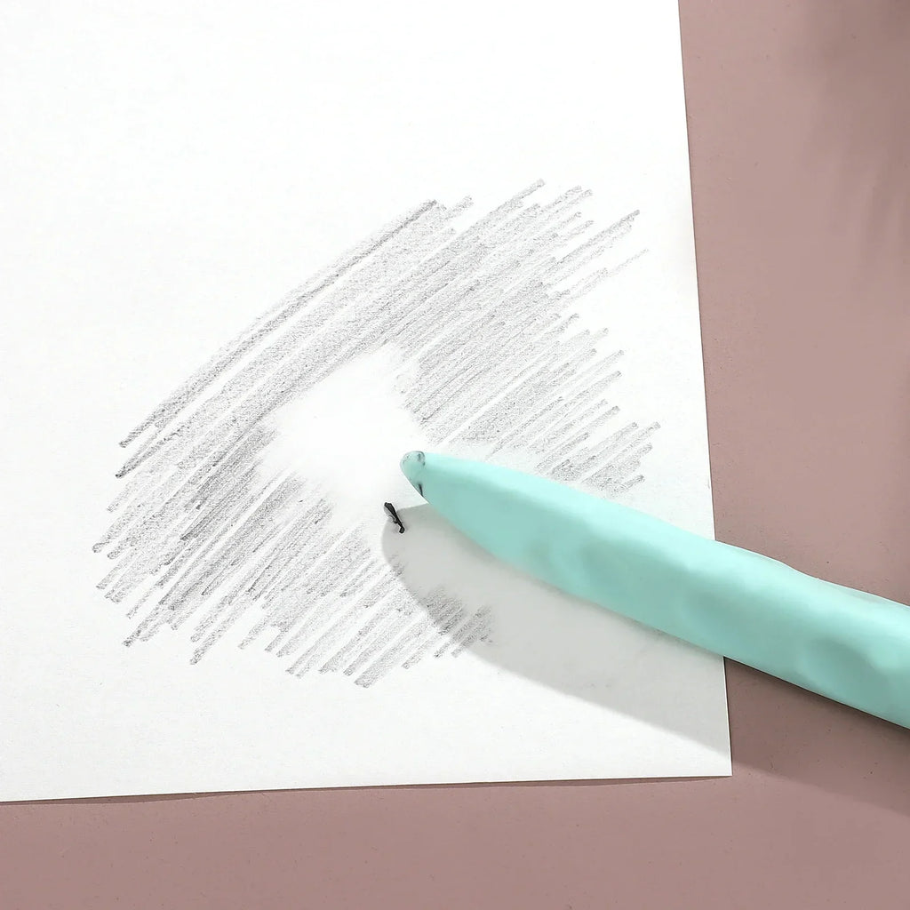 Macaron Color Children Kawaii Pencil-shaped Hole Eraser Creative DIY Student Supplies Stationery