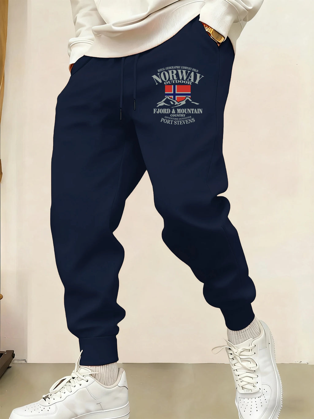 2025 New Male Sweatpant Trendy Multicolor Pants Norway Fjords And Mountains Print Casual  Pant Sports Jogging Unisex Britches