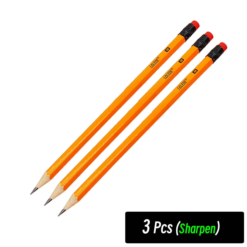 1/5/10Pcs HB Yellow Holder Sketch Pencil Wooden Lead Pencils Childrens Writing Pencils Office Painting Drawing School Stationery