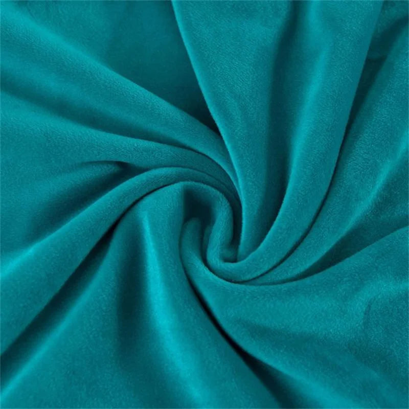 Soft Velvet Chair Cover Duckbill Curved Dining Chair Slipcover Low Back Thick Stretch Seat Covers for Living Room Kitchen Hotel