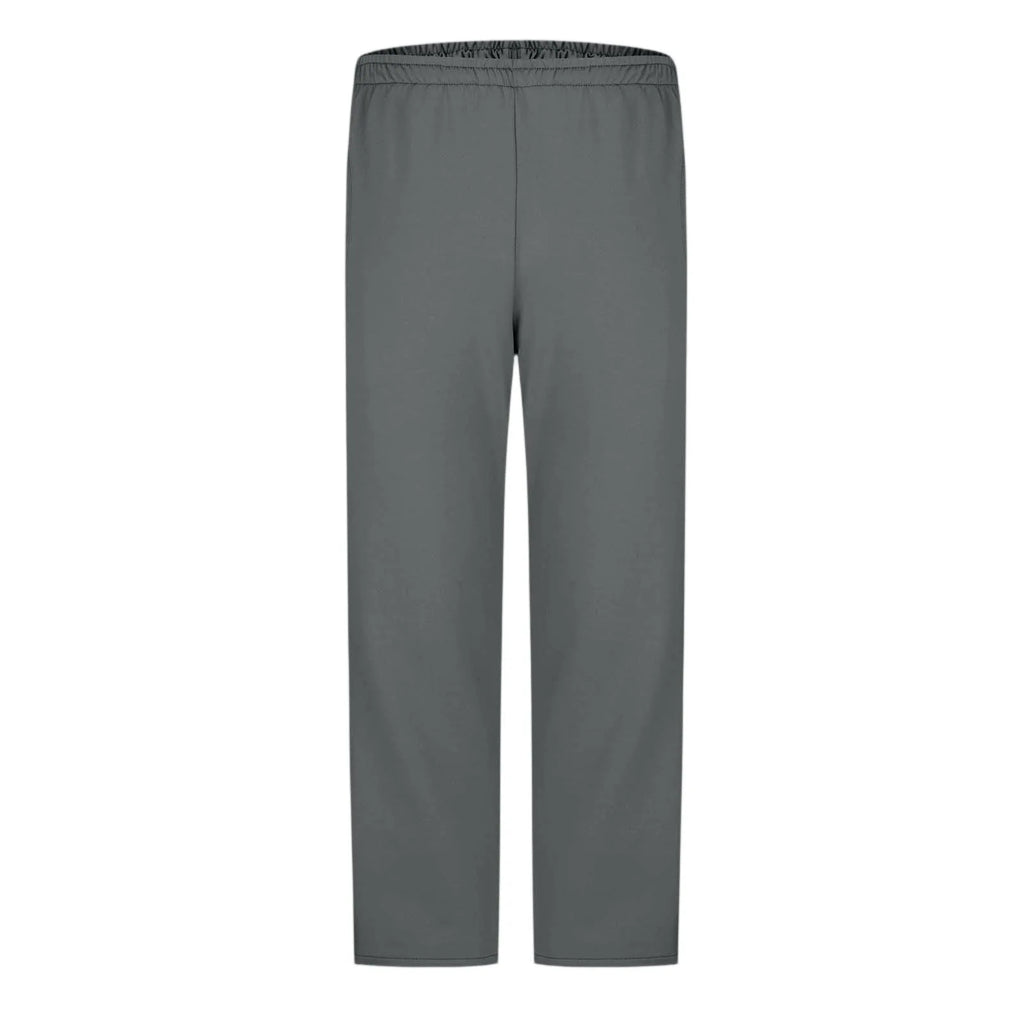 Men Sweatpants Elastic Waistband Pockets Splicing Color Mid-Rise Long Trousers Wide Leg Side Zipper Tear Away Basketball Pants
