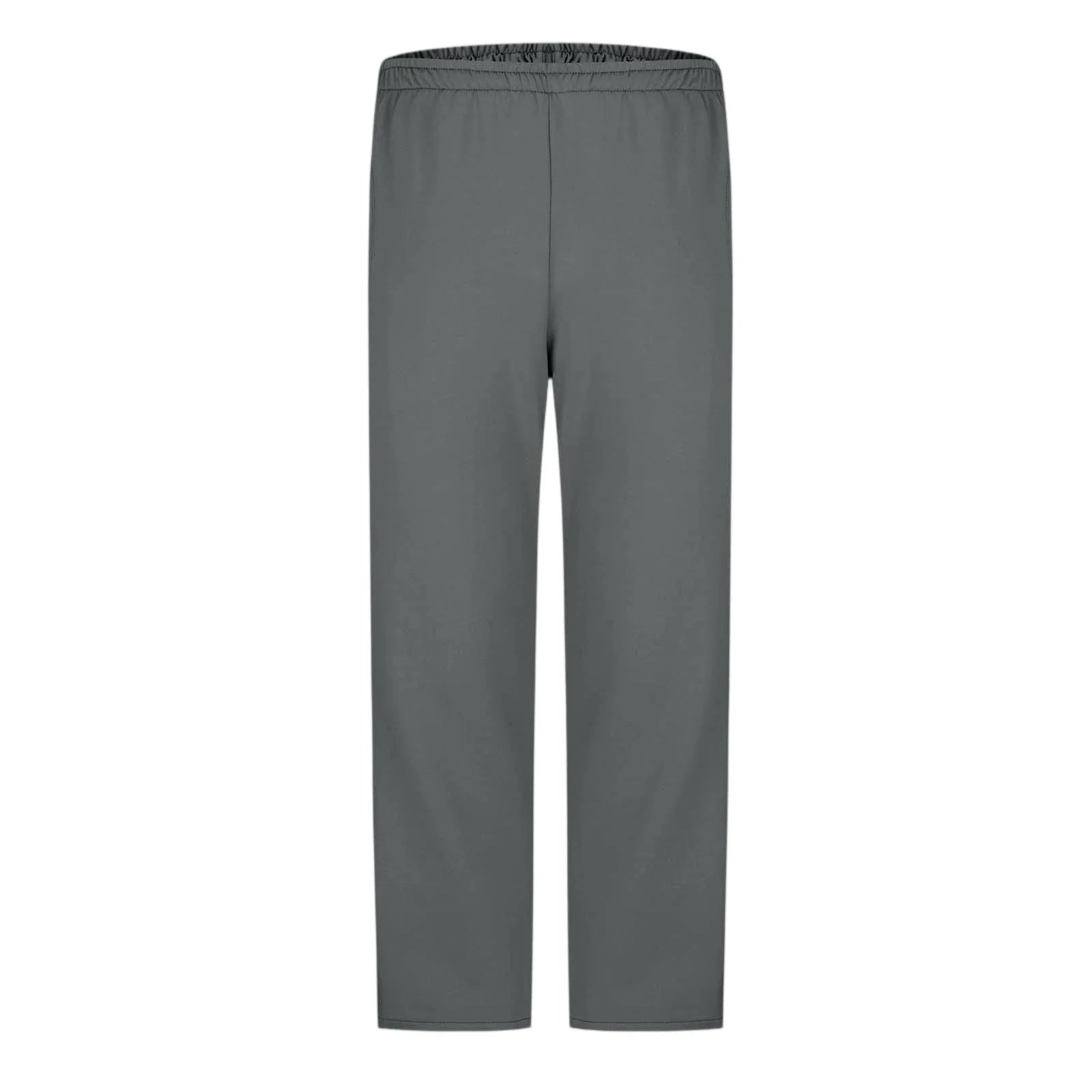 Men Sweatpants Elastic Waistband Pockets Splicing Color Mid-Rise Long Trousers Wide Leg Side Zipper Tear Away Basketball Pants