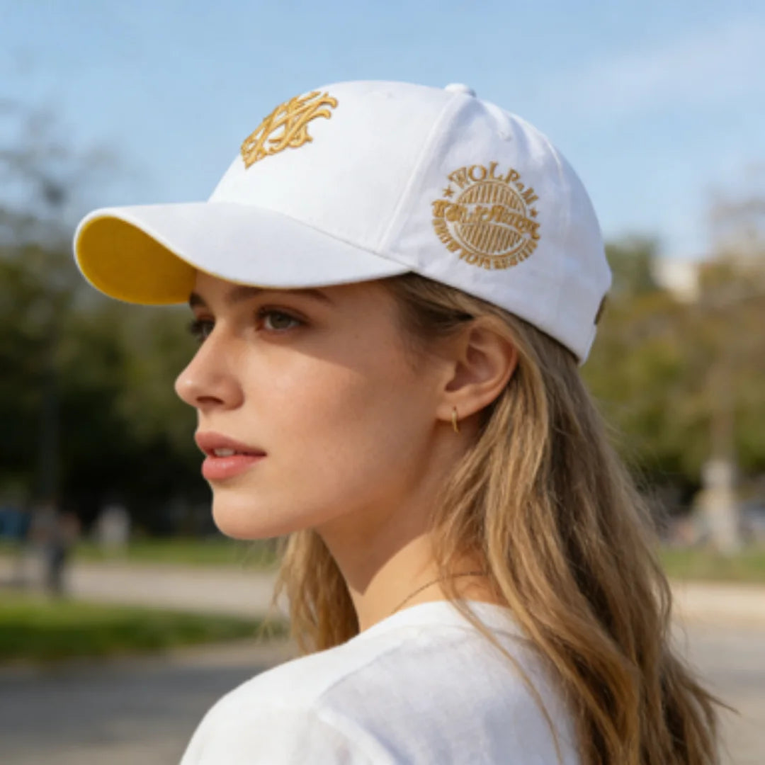 Vintage Gothic Embroidered "NY" Baseball Cap – Adjustable Cotton Snapback Hat for Men Women, Casual Outdoor Sun Hat