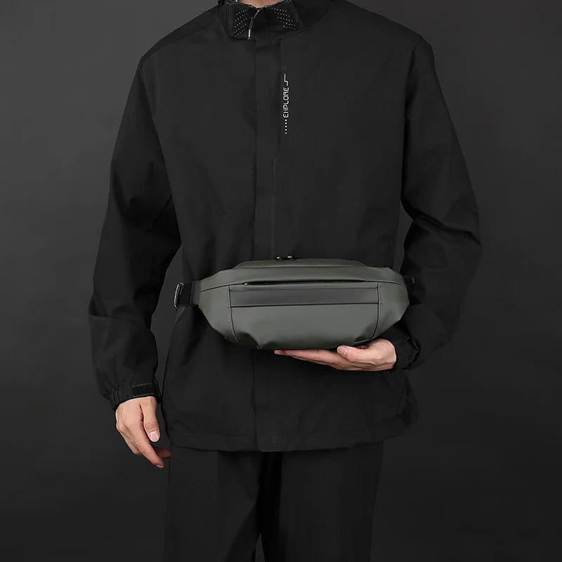Quality Nylon Chest Pack Fashion Business Men Waist Bag 2024 New Male Fanny Pack Phone Bag Leisure Travel Shoulder Crossbody Bag