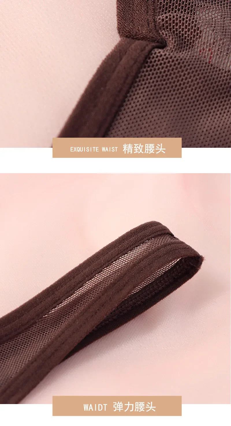 Seamless Thongs For Women Tiny Tangas Sexy Thong Lingerie Woman Translucent Mesh Strings Soft T-back Underwear Tangalar Tpanties