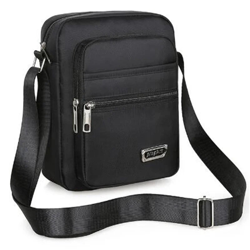 2023 Men Nylon Shoulder Bag Messenger Bag Casual Nylon Zipper Pocket Handbag Fashion Tote Travel Male Crossbody Bags New