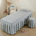 Thickened Single Double Beauty Bed Cover Pure Color Massage Beauty Salon Body Therapy Massage Hair Wash Bedding Cover Set