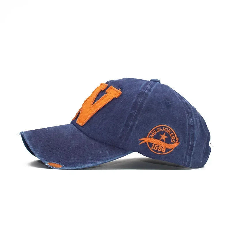 Embroidery Letter W Baseball Cap Snapback Caps Bone casquette Hat Distressed Wearing Fitted Hat For Men Custom Hats