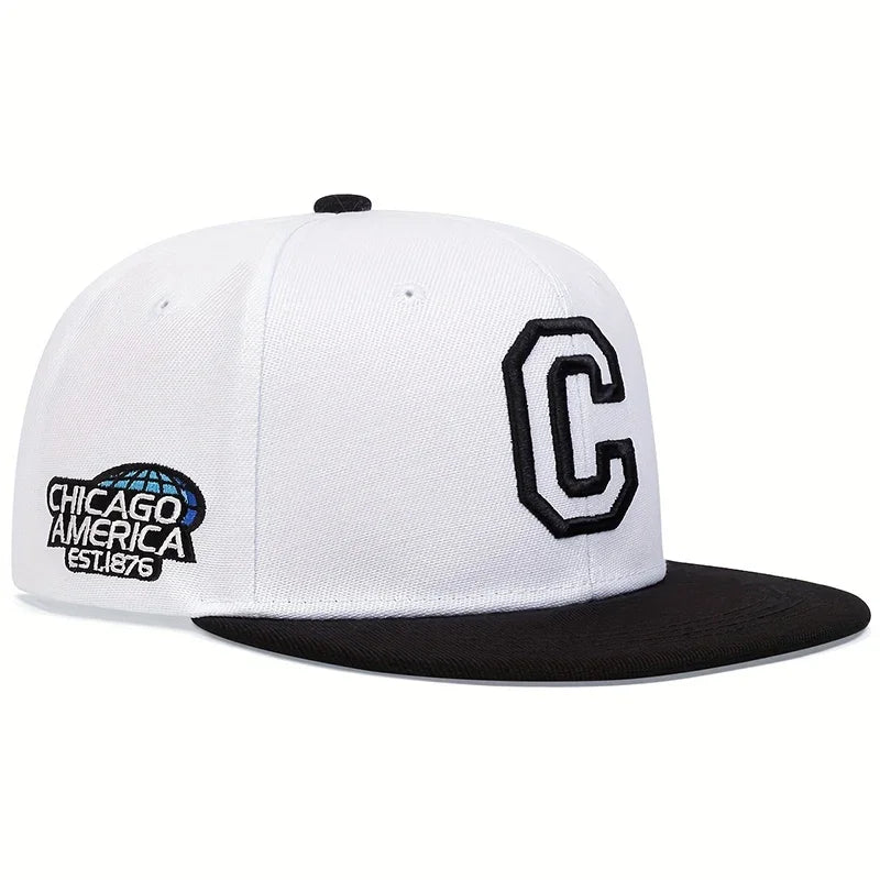 Unisex CHICAGO Embroidery Baseball Cap Cotton Snapback Hats Adjustable Hip Hop Sport Hat Men Women Outdoor Sun Hats Trucker Caps