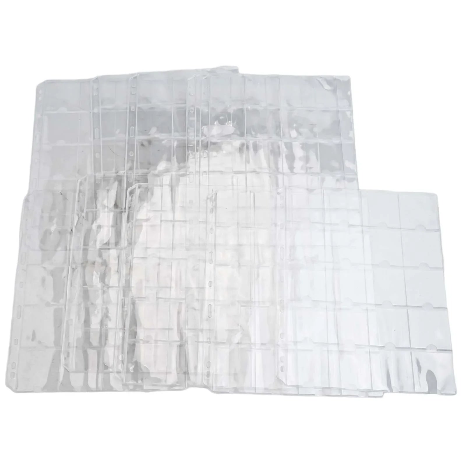 Page Coin Holder Sheet Clear Organization 1/10 Sheet For 50mm Coins For Coin Collection PVC Page Album Practical