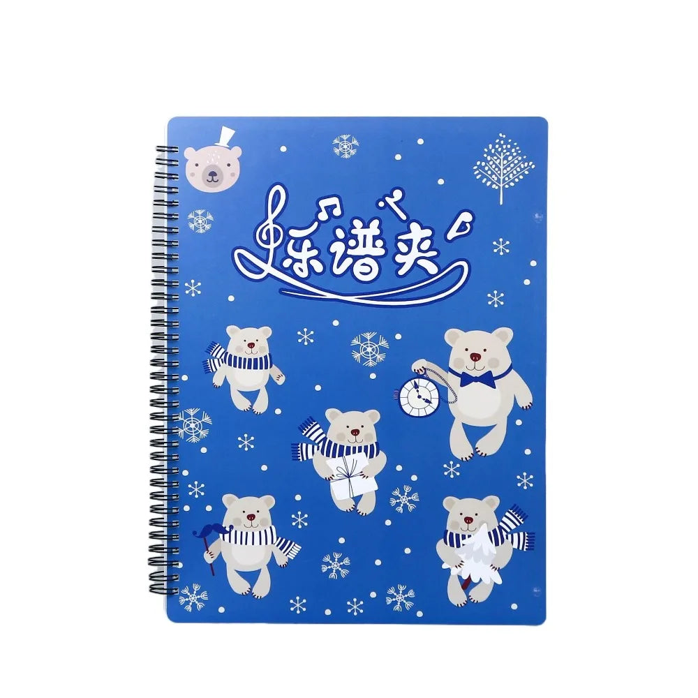 Cover Folder A4 Sheet Music Folder Fashionable Creative Loose Leaf Notebook Waterproof Durable Budget Binder Teacher