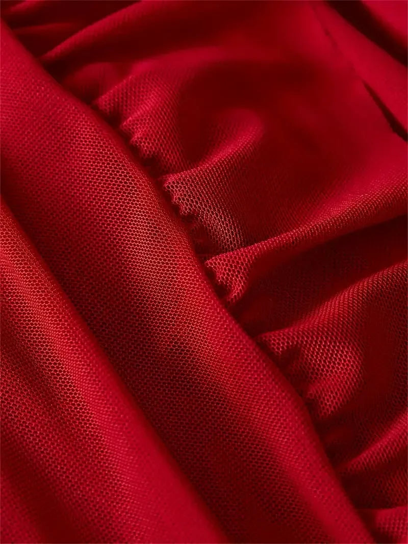 Red Sexy Lingerie Erotic Underwear Sets Transparent Porno Lace Bra And Panty Set Lingerie women Hot Sleepwear Babydoll Dress