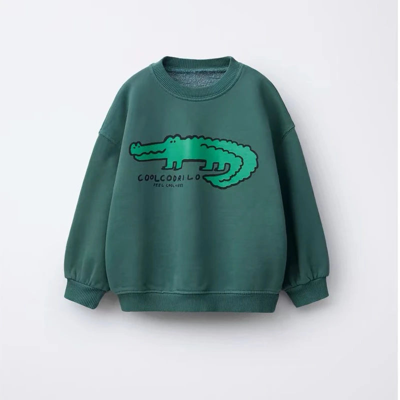 Child Cartoon Sweatshirt New Fashion Casual Wear New Kids Long-sleeved Tops Printed Hoodies Boys Fashion Spring Autumn Clothes