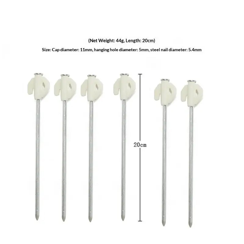 Tent Essentials, Set of 2/4/6 Luminous Tent Pegs, 20cm Night Light Ground Spikes for Secure Pitching
