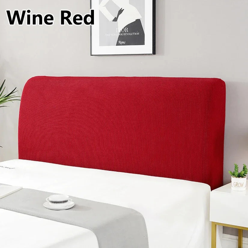 Simple Bedside Cover Elastic Thicken Protection Headboard Case Dust-Proof Nordic Bedroom Bed Cushion Cover House Decoration