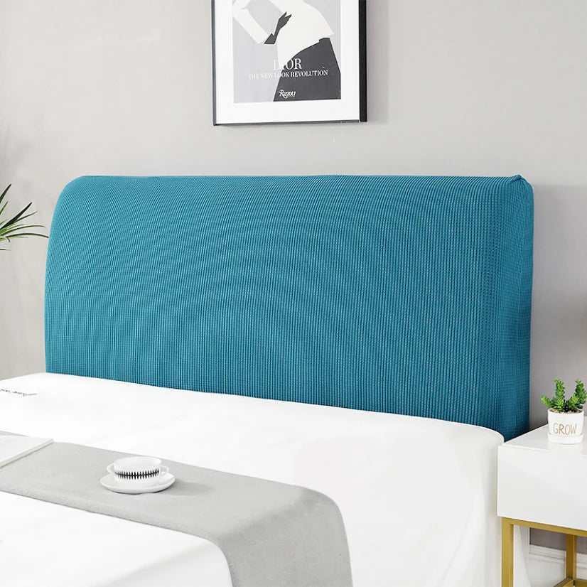 Simple Bedside Cover Elastic Thicken Protection Headboard Case Dust-Proof Nordic Bedroom Bed Cushion Cover House Decoration