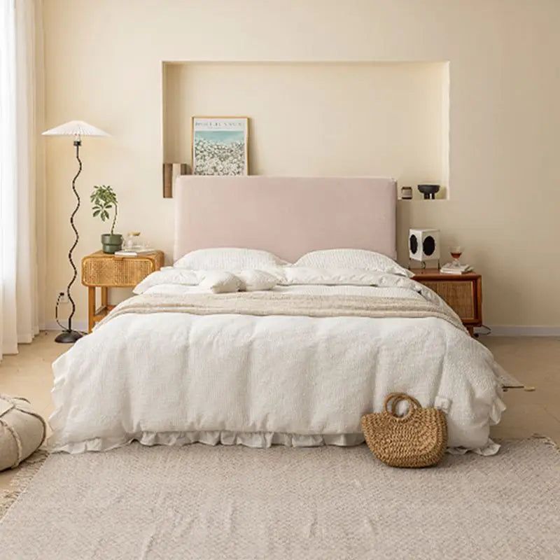 Soft Velvet Bed Head Cover Thicken Elastic Bed Cover All-inclusive Comfortable Headboard Cover for Home