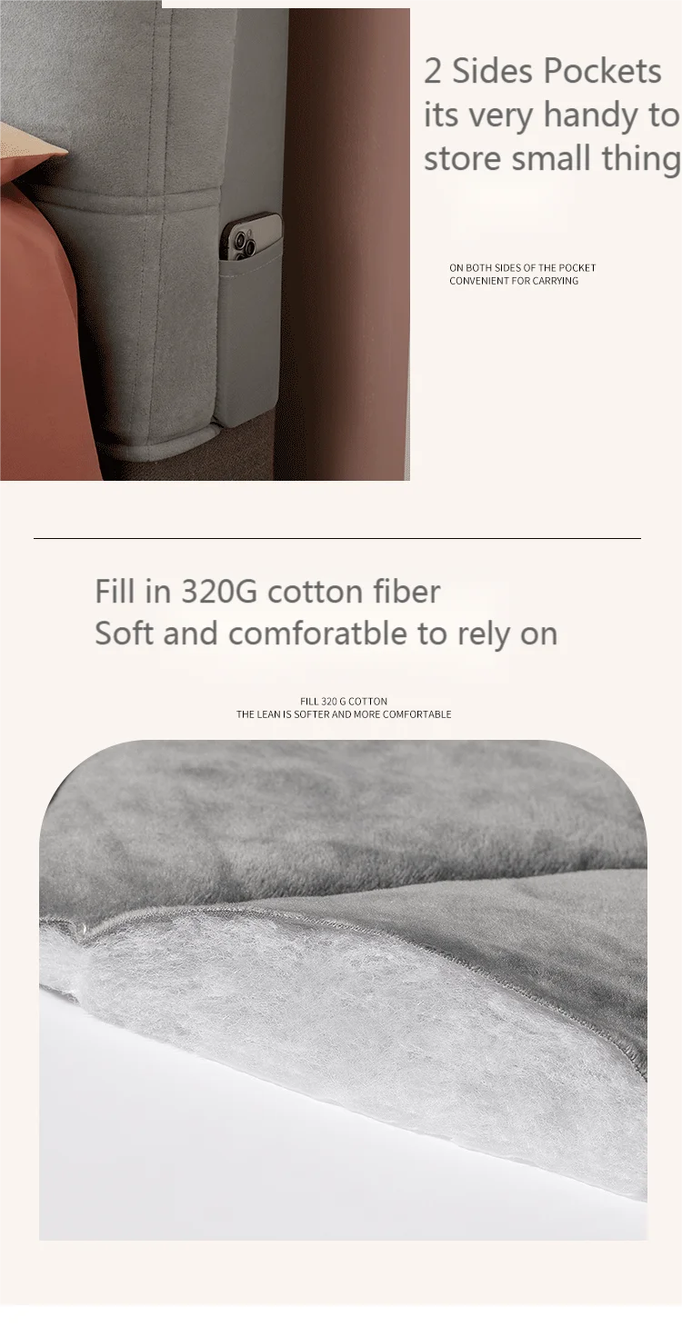 Luxury Plaid Bed headboard Cover Bedroom Soft Warm Winter Thicken All inclusive Bedhead Dust Protector Universal Bed Back Covers